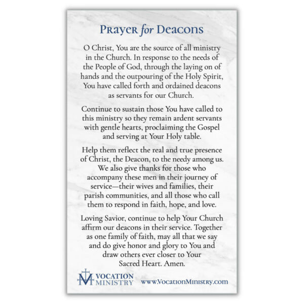 Prayer Card — Prayer for Deacons (Pack of 50) - Image 4