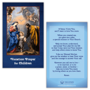 Prayer Card — Vocation Prayer for Children (Pack of 50)