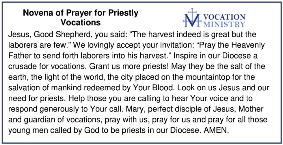 Vocation Prayer Cards - Vocation Ministry