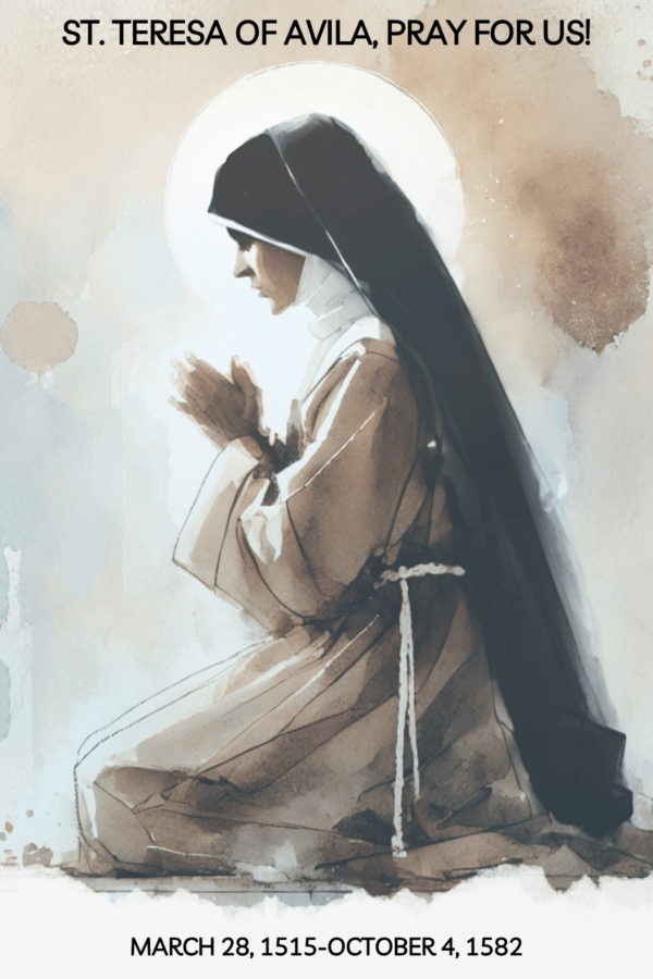 St. Teresa of Avila Prayer Card - Image 3